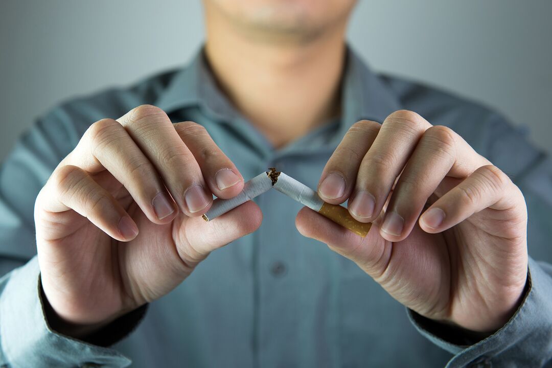 спиране на тютюнопушенето и промени в мъжкото тяло